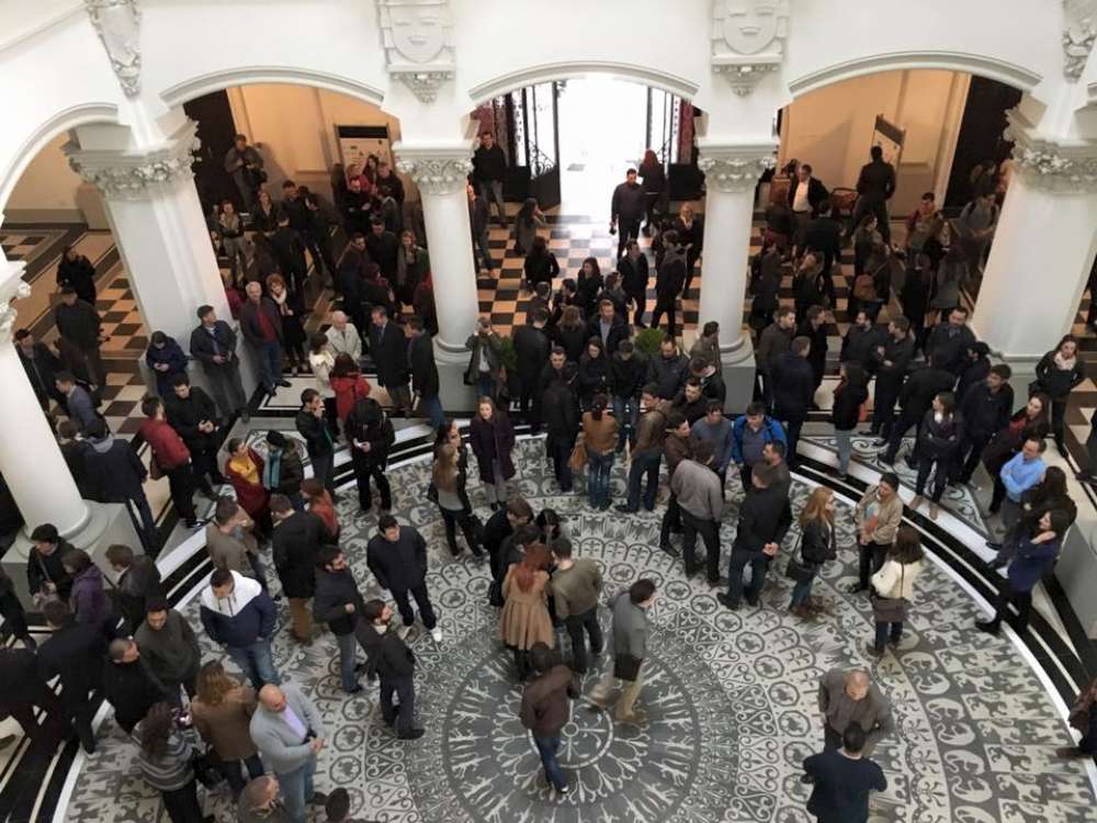 Protest al muzeografilor  la Palatul Culturii din Iasi