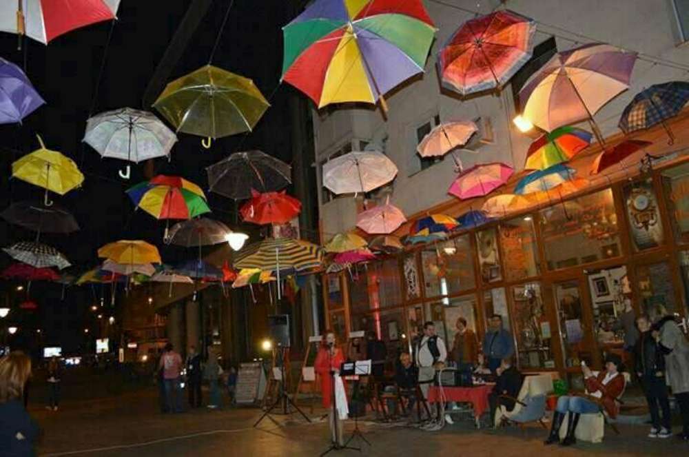 Festival al umbrelelor pe strada Lapusneanu