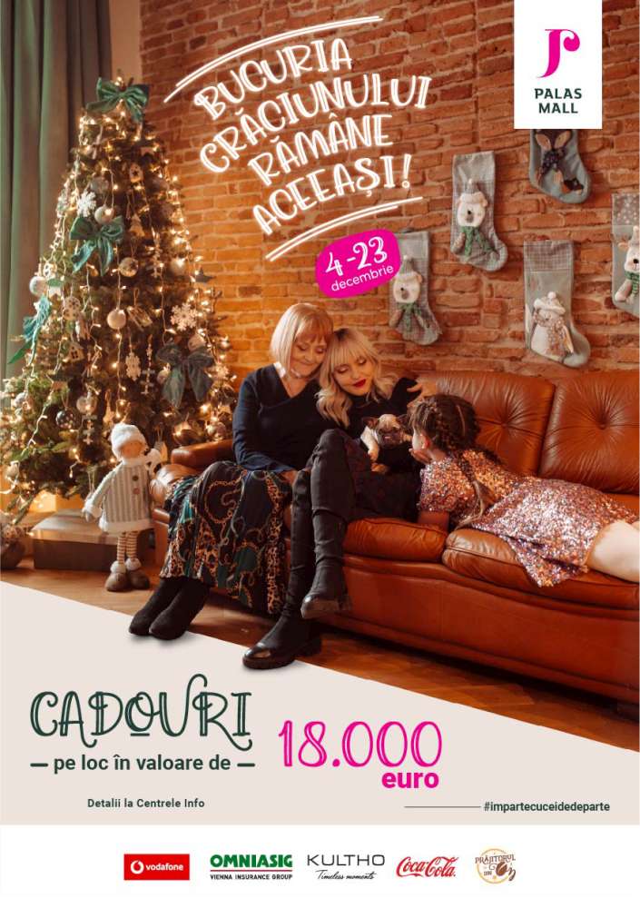 Bucuria Crăciunului rămâne aceeași! Palas ți-a pregătit mii de cadouri în valoare de 18.000 de euro