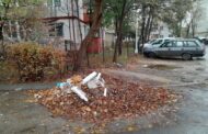 Golanii lui Neculau blocheaza locurile de parcare cu mormane de gunoaie