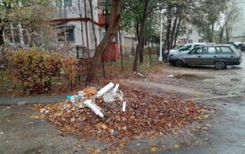 Golanii lui Neculau blocheaza locurile de parcare cu mormane de gunoaie