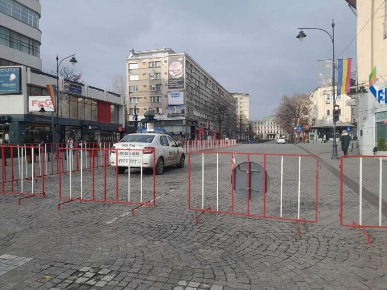 Circulatia in centrul Iasului, intre Piata Unirii, Independentei si Podu Ros, va fi blocata timp de 3 zile