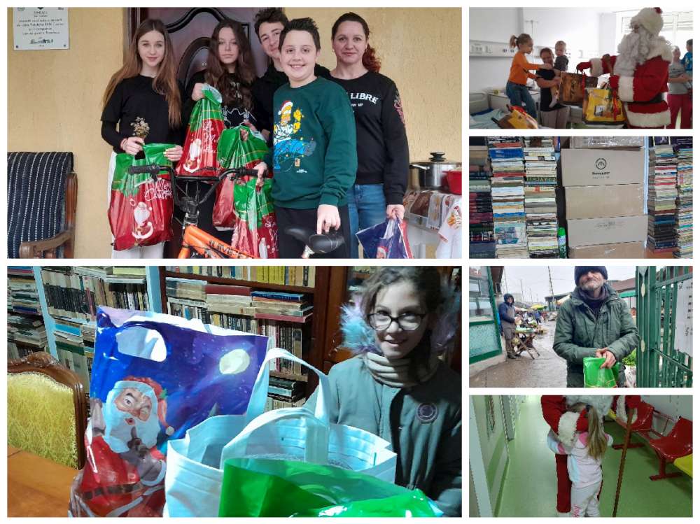 Campanie AgoraPress:  Sute de carti donate catre bibliotecile din judet, produse alimentare si haine pentru copii si batranii singuri