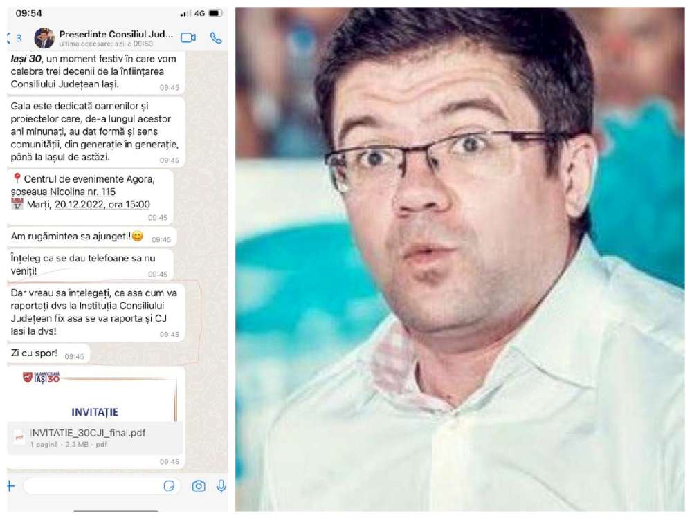 Mesaje de amenintare ale lui Costel Alexe la adresa pesedistilor care nu participa la chiolhanul de 36 mii euro, cu 1.000 de invitati, platit din bani publici