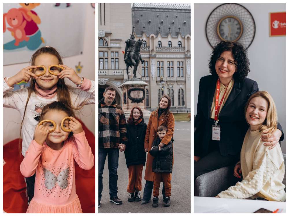 Vietile copiilor ucraineni refugiati la Iasi si ale familiilor lor, prezentate intr-o expozitie de fotografie eveniment