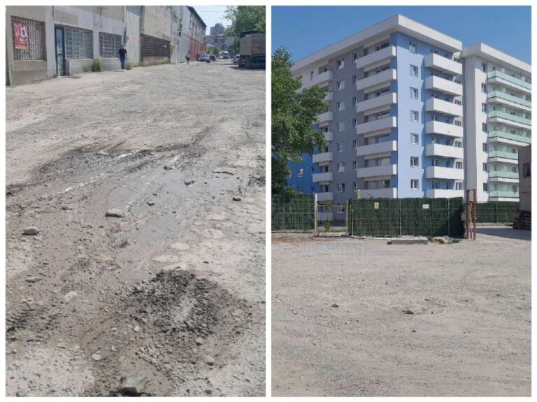Strada Rampei, distrusa de o statie de betoane ilegala si de utilajele Conest, reabilitata din banii iesenilor