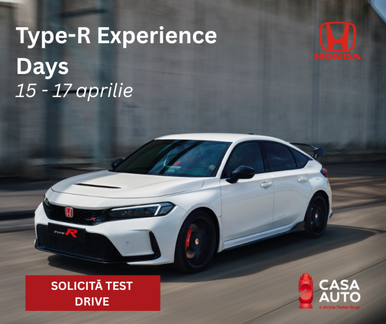 Type-R Experience Days la Casa Auto Iași – 15,16, 17 aprilie