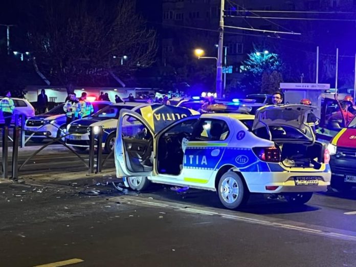 accident masina politie